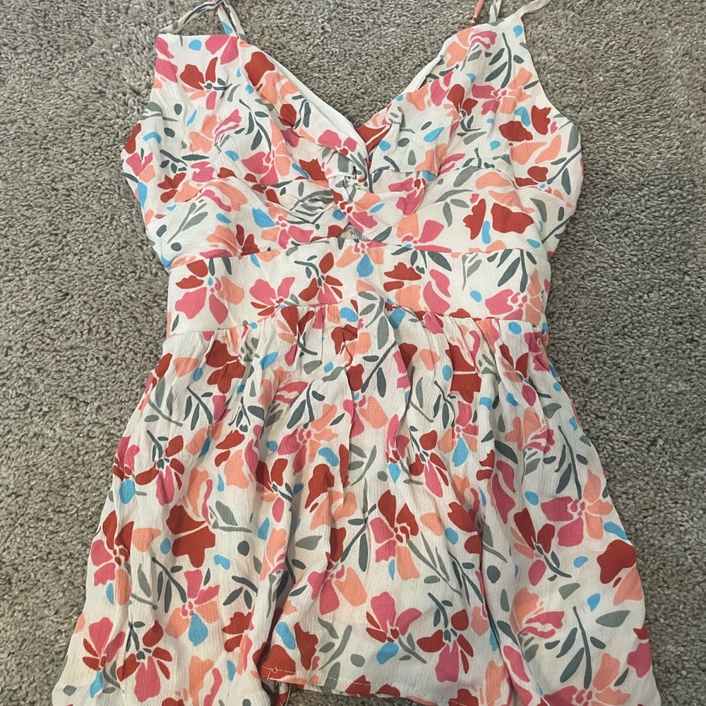 Francesca's Colorful Floral Top